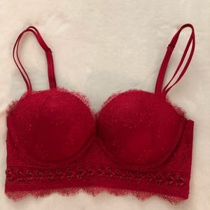 Victoria’s Secret red push up bra, 34C